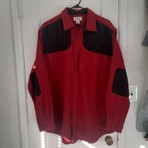 Vintage L.L. Bean Shirt Red Long Sleeve Large
